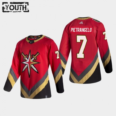 Lapsille NHL Vegas Golden Knights Pelipaita Alex Pietrangelo 7 2020-21 Reverse Retro Authentic
